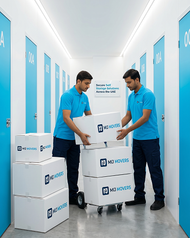 MIJ Movers climate-controlled self storage facility in the UAE